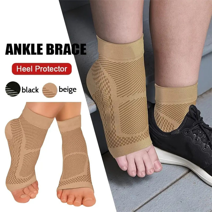 1 ペアのスポーツコンプレッションソックス、20-30 Mm - Ankle Brace Sock のレビューと価格