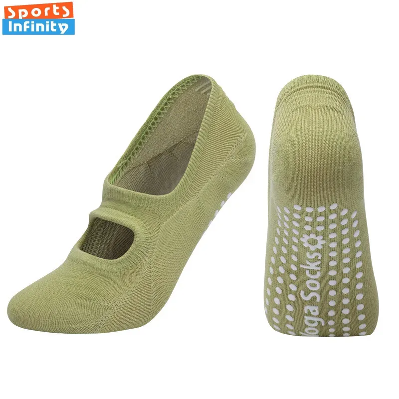女性用シリコン滑り止めバックレスヨガソックス,屋内,バレエ, - Grip Sock Yoga のレビューと価格