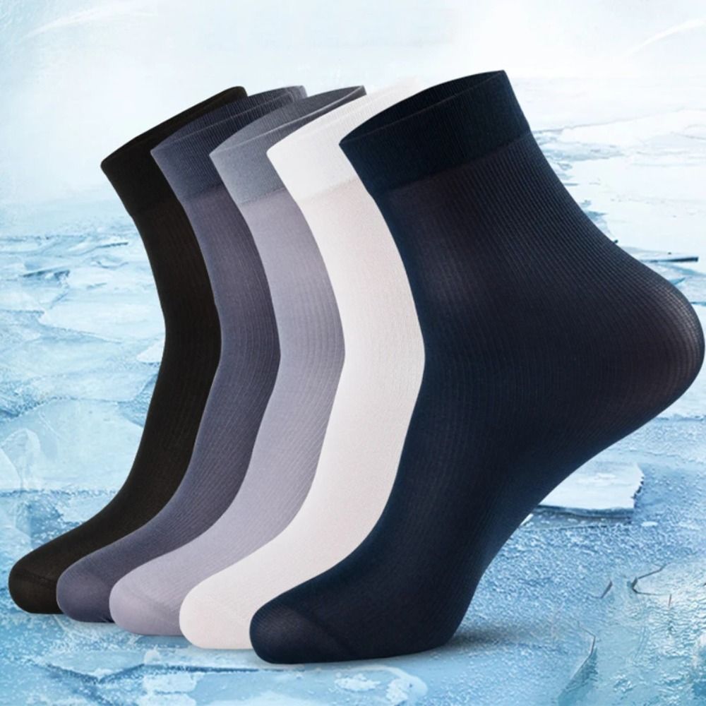 10足セット、通気性に優れたメンズ用アイスシルクソックス、柔 - Silk Sock Bamboo のレビューと価格