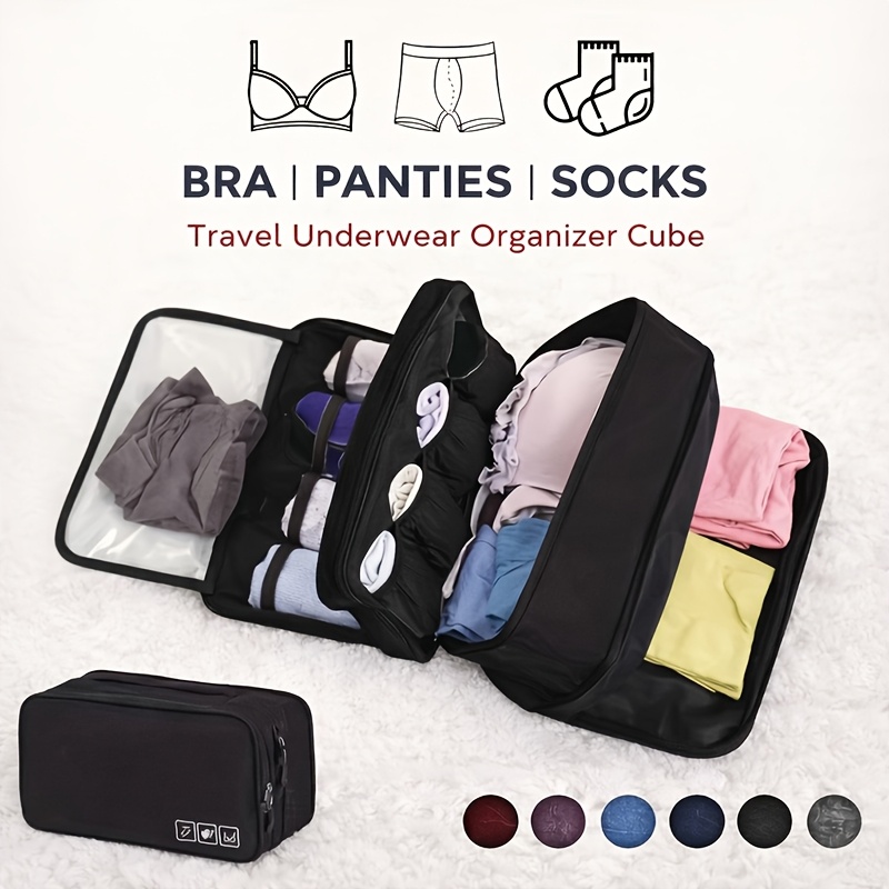 1個入りポータブル折りたたみ式トラベル下着収納バッグ、軽量ジ - Sock Organizer Tray のレビューと価格